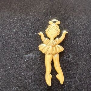 Avon Gold Ballerina Pendant